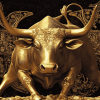 Golden Bull Diamond Painting