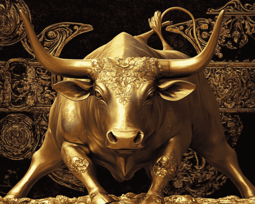 Golden Bull Diamond Painting