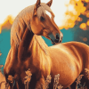 Golden Mare Diamond Painting