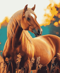 Golden Mare Diamond Painting