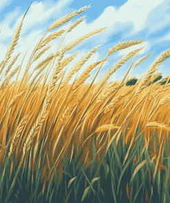 Golden Wheat Fields Diamond Painting