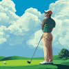 Golf Guy Animation Diamond Painting