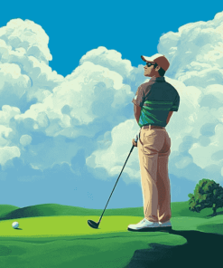 Golf Guy Animation Diamond Painting