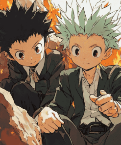 Gon and Kilauea Anime Diamond Painting