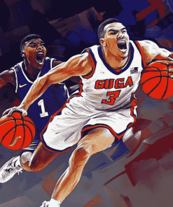 Gonzaga Bulldogs Basketball Diamond Painting