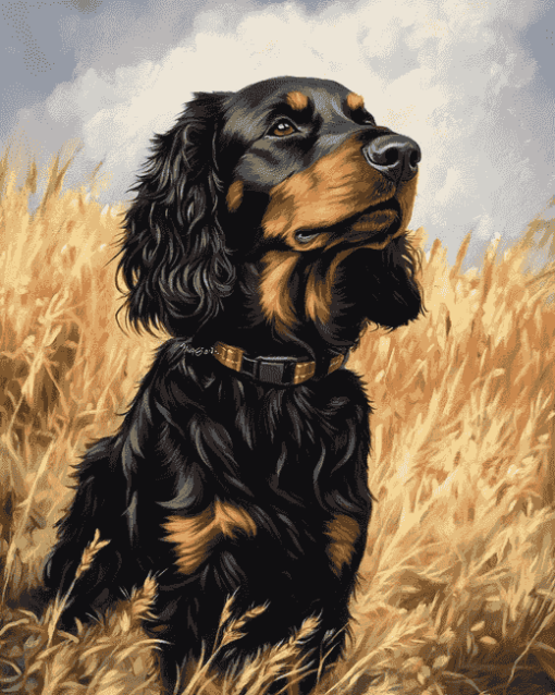 Gordon Setter Puppies Diamond Painting