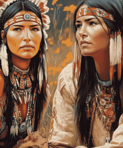 Gorgeous Native American Woman Diamond Painting