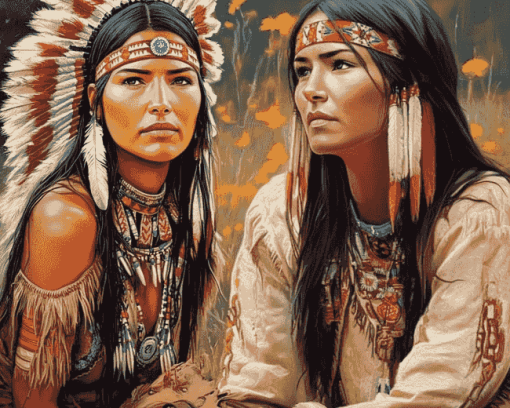 Gorgeous Native American Woman Diamond Painting