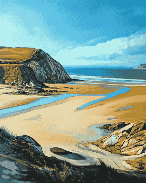 Gower Beaches Diamond Painting