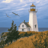 Grand Manan Lighthouse Landscape Diamond Painting