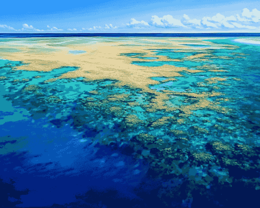 Great Barrier Reef Seascape Diamond Painting