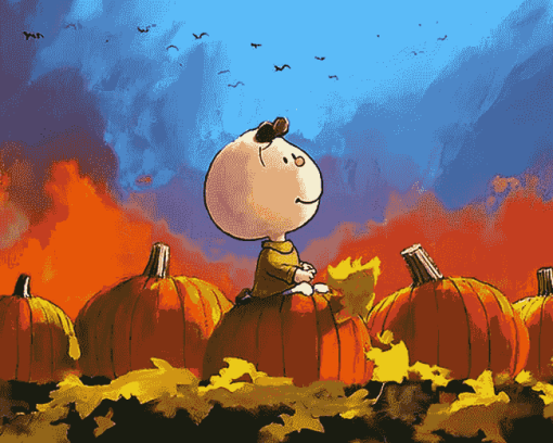 Great Pumpkin Animation Diamond Painting