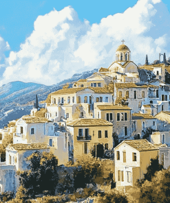 Greece Cityscapes Diamond Painting