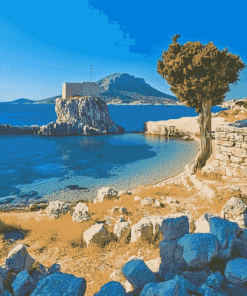 Greece Kos Island Landscapes Diamond Painting