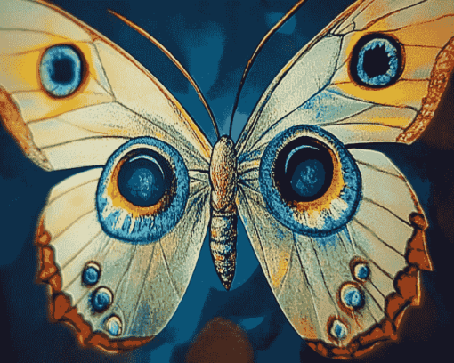 Greek Butterfly Evil Eye Diamond Painting