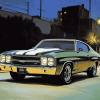 Green 1972 Chevelle Classic Diamond Painting