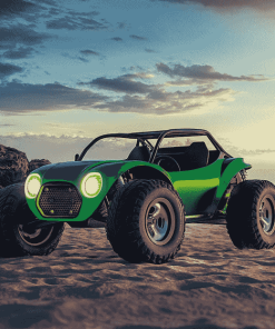 Green Beach Buggy Adventure Diamond Painting