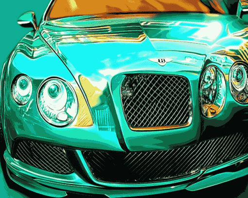 Green Bentley Luxury Diamond Painting