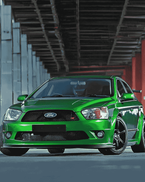 Green Ford FPV F6 Car Diamond Painting