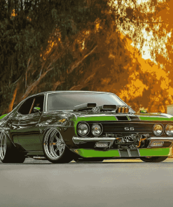 Green Holden Monaro Engines Diamond Painting