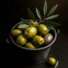 Green Olive Food Bucket Diamond Painting