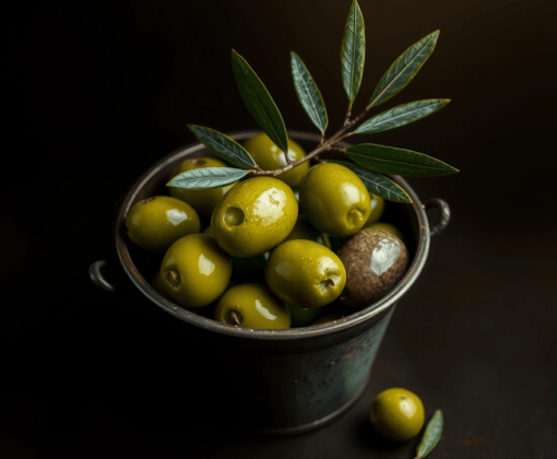 Green Olive Food Bucket Diamond Painting