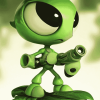 Green Peashooter Game Diamond Painting