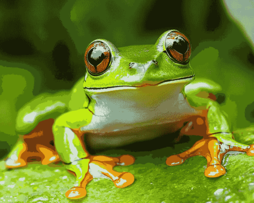 Grenouille Frog Diamond Painting