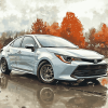 Grey Corolla Car Art Diamond Painting