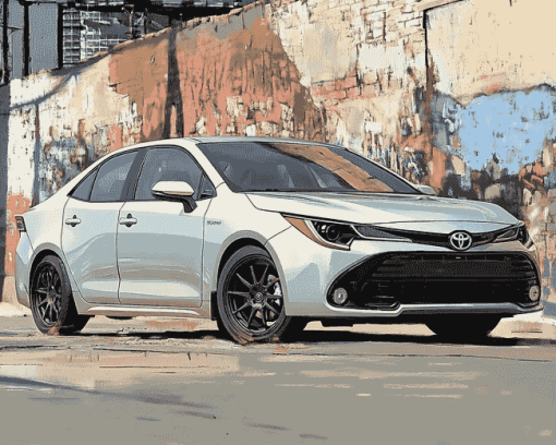 Grey Corolla Engines Diamond Painting