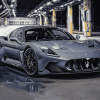 Grey MC20 Maserati Supercar Diamond Painting