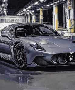 Grey MC20 Maserati Supercar Diamond Painting