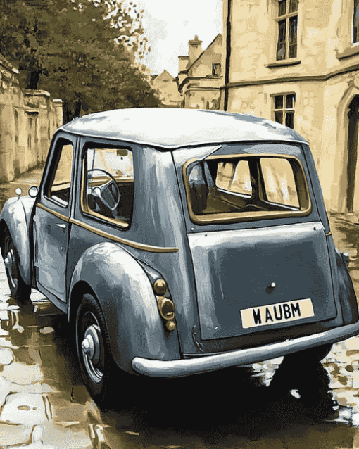 Grey Morris Minor Classic Diamond Painting