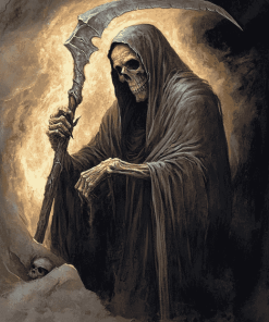 Grim Reaper Scary Diamond Painting