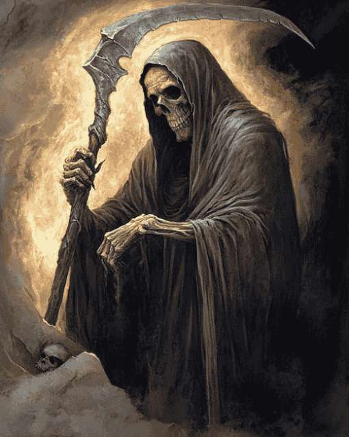 Grim Reaper Scary Diamond Painting