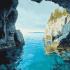 Grotto Seawater Landscapes Diamond Painting