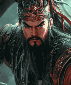 Guan Yu Animated Warriors Diamond Painting