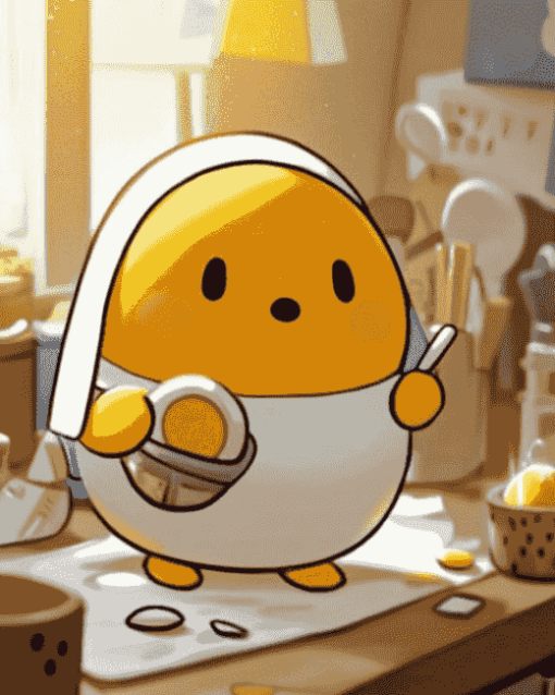 Gudetama Cartoon Diamond Painting