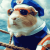 Guinea Pig Sailor Adventure Diamond Painting