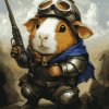 Guinea Pig Soldier Diamond Painting