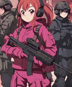 Gun Gale Online Anime Characters Diamond Painting