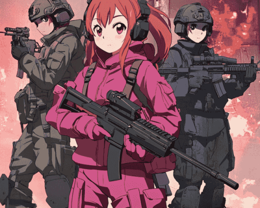 Gun Gale Online Anime Characters Diamond Painting