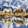 Haflinger Horses in Mountain Scenery Diamond Painting