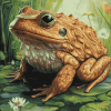 Hairy Frog Wildlife Diamond Painting