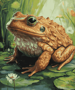 Hairy Frog Wildlife Diamond Painting