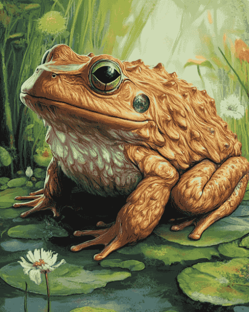 Hairy Frog Wildlife Diamond Painting