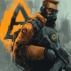 Half Life Video Game Diamond Painting