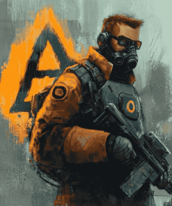 Half Life Video Game Diamond Painting