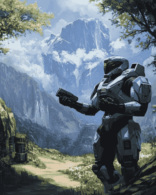 Halo Reach Video Game Diamond Painting