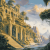 Hanging Gardens Landscape Diamond Painting